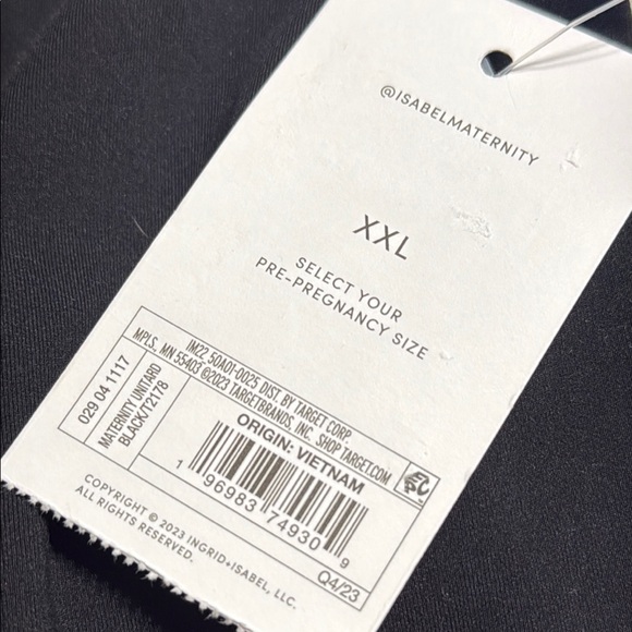 NWT Maternity Black Sleeveless Romper XXL - Picture 4 of 5